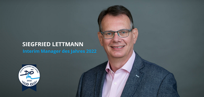 Interim Manager des Jahres, Siegfried Lettmann